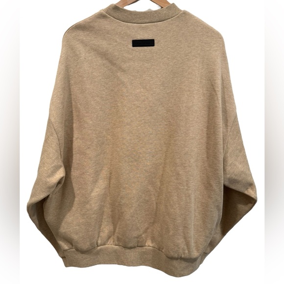 Fear of God Essentials Men's Tan Neutral Logo Sweatshirt Pockets- Medium - Picture 2 of 12
